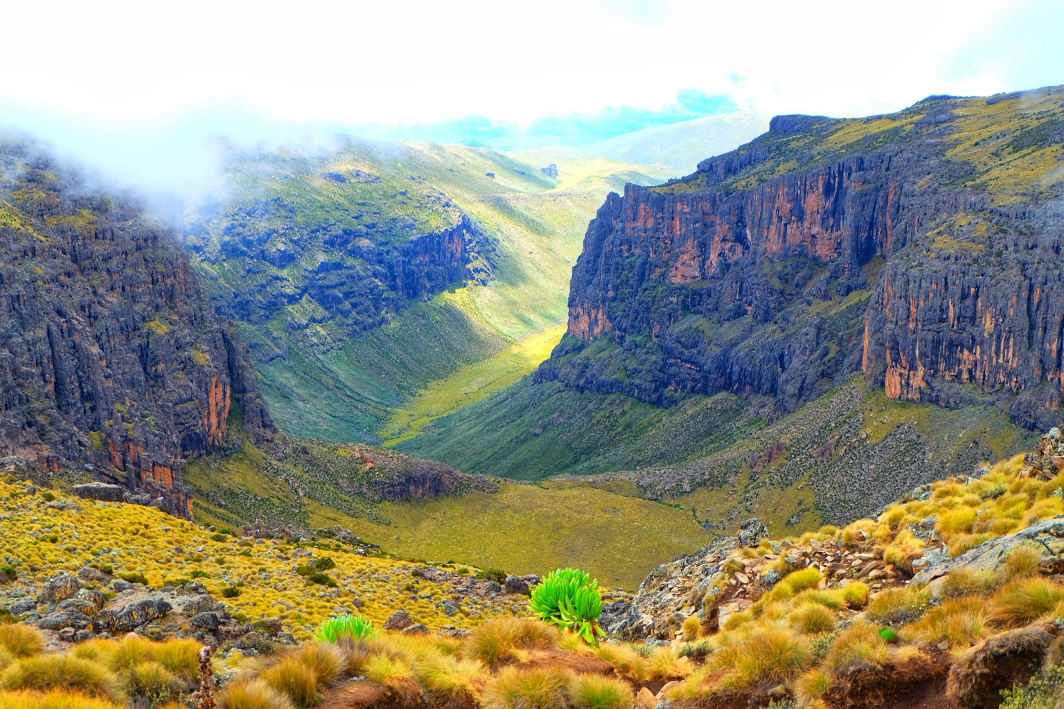 Mt Kenya Summit Hiking Through Sirimon Gate To Lenana Peak